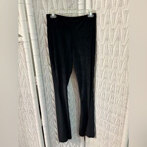 NWOT Black Velour Flare Pants